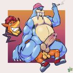 1:1 2026 absurd_res activision age_difference anal anal_penetration anthro anthro_on_anthro anthro_penetrated anthro_penetrating anthro_penetrating_anthro armpit_hair ball_size_difference ball_tuft balls bandicoot barazoku beard belly biceps big_balls big_belly big_penis big_power_bottom black_hair blue_body bodily_fluids body_hair cigarette cigarette_smoke claws clothing cocky cocky_smile crash_bandicoot crash_bandicoot_(series) cutaway darkened_balls darkened_genitalia dripping duo erect_nipples erection eye_bags eyebrows facial_hair footwear footwear_only fur genital_fluids genitals glans glistening glistening_body green_eyes grin hair hairy hairy_balls half-closed_eyes hat hat_only headgear headgear_only headwear headwear_only hi_res holding_cigarette holding_object humanoid_genitalia humanoid_penis joalmidon kneeling larger_male larger_penetrated leg_grab looking_back looking_pleasured male male/male male_penetrated male_penetrating male_penetrating_male mammal manly marine marsupial mature_anthro mature_male mostly_nude muscular muscular_anthro muscular_arms muscular_bottom muscular_legs muscular_male narrowed_eyes nipples nude older_anthro older_male older_penetrated on_bottom on_top orange_body orange_fur pecs penetration penile penile_penetration penis penis_in_ass penis_size_difference pinniped pivoted_ears power_bottom precum precum_drip pubes red_hair reverse_cowgirl_position rusty_walrus sex sharp_teeth shoes simple_background size_difference size_play small_dom_big_sub smaller_male smile smoke stubble tan_body tan_fur teeth thick_eyebrows thick_thighs thigh_grab tuft tusks union_jack walrus white_background