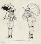 anthro armwear bedroom_eyes big_butt bottomwear brimmed_hat bubble_butt bulge bulge_through_clothing butt buttoned_clothing classy clothed clothing collared_dress corset crossdressing cyrus_mackenzie dress elbow_gloves erection erection_through_clothing erection_under_clothing erection_under_skirt eyelashes fancy_clothing feather_hat femboy feminine_pose footwear gag gag_mask gagged gloves goatsludge half-closed_eyes handwear hat hat_feather headgear headwear high_heels hobble_dress hobble_skirt holding_object holding_umbrella horn latex latex_clothing latex_corset latex_dress latex_gloves latex_handwear latex_hat latex_hood latex_lingerie latex_topwear lingerie looking_at_viewer looking_back loose_feather male narrowed_eyes parasol period_clothing plume presenting presenting_hindquarters puffy_sleeves pumps raised_tail seductive shoes skirt solo stiletto_heels tabi_heels tail tight_clothing topwear umbrella