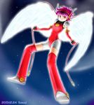  angelic_layer hikaru hikaru_(angelic_layer) pink_hair red_eyes wings 