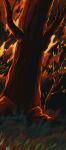  absurdres commentary english_commentary fire grass highres nature nifty-senpai no_humans outdoors scenery tree warm_colored warrior_cats wildfire 