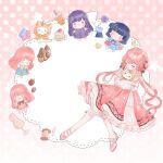  >_o 5girls :3 ahoge animal animal_hug bag bare_shoulders barefoot bloom_poetry_(shining_nikki) blue_bow blue_bowtie blue_capelet blue_dress blue_hair blue_skirt blunt_bangs blunt_ends bow bow_legwear bowtie bra_strap brown_bow brown_eyes brown_ribbon cake cake_slice camera candy capelet cat chibi chinese_commentary cloak closed_eyes closed_mouth clothed_animal collarbone commentary_request cross-laced_clothes cross-laced_dress cross-laced_legwear doll dress ear_covers eyelashes food frilled_shirt frilled_skirt frilled_sleeves frills fruit full_body gradient_background hair_bow hair_bun hair_ribbon happy heart high-waist_skirt high_heels highres holding holding_animal holding_cat holding_doll hood hood_up hooded_cloak if_happiness_is_a_circle_(meme) infinity_nikki kneehighs layered_skirt light_blush lollipop long_dress long_hair long_sidelocks long_sleeves low_twintails mannequin medium_skirt meme mianyang66142 momo_(nikki) multiple_girls multiple_persona multiple_views nikki_(nikki) nikki_(series) nikki_up2u2:_world_traveller off-shoulder_shirt off_shoulder one_eye_closed orange_bow orange_bowtie perfect_start_(infinity_nikki) pinafore_dress pink_background pink_bag pink_bow pink_dress pink_hair pink_ribbon pink_shoes pink_skirt plate pleated_skirt polka_dot polka_dot_background print_skirt puffy_long_sleeves puffy_sleeves pumps purple_dress purple_hair red_bow red_bowtie ribbon shining_nikki shirt shoes shoulder_bag siblings sidelocks single_side_bun sisters skirt sleeveless sleeveless_dress smile snowflake_print socks solid_circle_eyes spool star_(symbol) strawberry striped_clothes striped_skirt stylist_(nikki) suspender_skirt suspenders swirl_lollipop time_paradox traditional_bowtie tress_ribbon twintails vertical-striped_clothes vertical-striped_skirt very_long_hair wavy_hair whimstar_(infinity_nikki) whiskers white_cat white_shirt white_skirt white_socks yellow_bow yellow_bowtie yellow_cloak yellow_eyes yoyo_(nikki) 