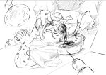  ahoge anthro blood blood_on_face bodily_fluids clothing crying drooling eyewear female fur glasses gloves gore hair handwear kemono lamp leopard_spots lobotomy lying medical medical_gloves medical_instrument monochrome nervous nervous_smile nervous_sweat on_back open_mouth operating_table praying_hands prefrontal_lobotomy round_glasses saliva scalpel scientific_instrument shaking shen_(snepause) snepause solo spots surgical_instrument surgical_operation sweat tears trembling 