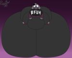 2026 5:4 alternative_fashion anthro belly big_belly big_breasts big_butt big_clitoris big_vulva black_bottomwear black_clothing black_highlights black_jeans black_pants blue_eyes bottomwear breasts butt camel_toe clitoris clitoris_expansion clitoris_squish clothing colored denim denim_bottomwear denim_clothing digital_media_(artwork) ear_piercing expansion female flat_colors front_view generation_8_pokemon genital_expansion genitals goth grey_body grey_ears grey_hair grey_jewelry grey_necklace hair hand_on_clitoris hand_on_own_clitoris hi_res highlights_(coloring) huge_breasts huge_butt huge_clitoris huge_thighs hyper hyper_butt hyper_clitoris hyper_genitalia hyper_thighs hyper_vulva immobile jeans jewelry lagomorph leporid looking_down looking_down_at_self mammal multicolored_body navel necklace nintendo notched_ear overweight overweight_anthro overweight_female pants piercing pokemon pokemon_(species) purple_background purple_body purple_nose rabbit raboot reathe rochelle_(reathe) shirt signature simple_background skull_accessory skull_necklace solo text text_on_clothing text_on_shirt text_on_topwear thick_thighs tight_clothing topwear two_tone_body vulva vulva_expansion