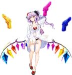  1girl :q alternate_costume alternate_hair_color apron bad_link bag beach bikini bikini_under_clothes black_bikini black_sandals blue_dress bow bowtie breasts chain cleavage collarbone collared_shirt crystal crystal_wings dress fairy fairy_maid_(touhou) fairy_wings flandre_scarlet flandre_scarlet_(vampire_pursuing_the_hunter's_vacation) flandre_scarlet_(vampire_pursuing_the_hunter) fleur-de-lis flower footwear_flower full_moon game_cg glasses gold_trim green_hair hair_flower hair_ornament hair_scrunchie hibiscus highres holding holding_shoes holding_unworn_clothes holding_water_gun large_breasts lens_flare long_hair long_sleeves looking_at_viewer maid maid_apron maid_headdress moon multicolored_wings multiple_girls nail_polish navel night o-ring o-ring_bikini ocean official_art one_side_up partially_unbuttoned pink_bag pointy_ears puffy_short_sleeves puffy_sleeves purple_hair rainbow rainbow_gradient red_bow red_bowtie red_eyes red_flower red_nails rotte_(1109) sand sandals scrunchie shirt shoes short_sleeves shoulder_bag sky solo sparkle star_(sky) swimsuit third-party_source toenail_polish toenails toes tongue tongue_out touhou touhou_lostword transparent_background unworn_shoes water_gun white_apron white_shirt wing_collar wings 