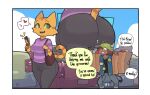 2026 absurd_res anthro asking asking_another bag baseball_cap belt belt_buckle big_breasts big_bulge big_butt big_ears big_eyes big_iris biped bite biting_lip black_bottomwear black_clothing black_eyebrows black_eyes black_heart black_pants black_shirt black_t-shirt black_tail_tuft black_topwear blue_sky bolt_emanata border bottomwear bovid bovine breasts brown_belt brown_body brown_fur brown_hair brown_nose brown_tail bubble_butt buckle bulge butt car cattle cheek_tuft clenched_teeth clothed clothed_anthro clothed_female clothed_male clothing cloud container controller cumbread curved_eyebrows curved_horn cutaway day denim denim_bottomwear denim_clothing detailed_background dialogue digital_drawing_(artwork) digital_media_(artwork) domestic_cat duo emanata english_honorific english_text erection erection_under_clothing eyebrows eyelashes facial_markings facial_piercing facial_tuft fangs felid feline felis female fran_(litterbox_comics) fully_clothed fully_clothed_anthro fully_clothed_female fully_clothed_male fur fur_tuft furgonomic_bottomwear furgonomic_headwear furgonomics glistening glistening_bottomwear glistening_clothing glistening_eyes glistening_pants green_baseball_cap green_clothing green_eyes green_hat green_headwear green_sclera green_speech_bubble groceries grocery_bag hair hair_over_eye handbag hat head_markings headgear headwear heart_symbol hi_res holding_bag holding_controller holding_groceries holding_handbag holding_object holding_remote_control honorific horn huge_bulge humanoid_hands iris jeans light_body light_fur light_hair litterbox_comics long_eyelashes looking_at_another looking_at_another's_butt looking_at_butt male mammal markings mature_anthro mature_female milk_container motion_lines motion_outline neck_tuft nose_piercing nose_ring open_clothing open_mouth open_smile open_topwear open_vest orange_body orange_ears orange_fur orange_tail outside pants pattern_clothing pattern_shirt pattern_t-shirt pattern_topwear piercing pink_heart pink_nose pink_tongue pointy_ears prick_ears purple_clothing purple_shirt purple_t-shirt purple_topwear question remote_control ring_piercing shirt short_hair signature sky smile snout speech_bubble standing striped_arms striped_body striped_clothing striped_face striped_fur striped_markings striped_shirt striped_t-shirt striped_tail striped_topwear stripes stuttering t-shirt tabby_cat tail tail_markings tail_tuft talking_to_another teeth text thick_thighs three-quarter_view tongue topwear tuft vehicle vest walking white_border white_clouds white_heart white_horn white_sclera white_speech_bubble wide_eyed wide_hips wide_stance
