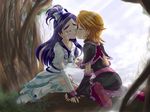  blue_hair brown_hair cry cure_black cure_white futari_wa_precure kiss misumi_nagisa precure pretty_cure tears yukishiro_honoka 