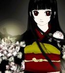  black_hair enma_ai japanese_clothes jigoku_shoujo kimono lowres red_eyes 