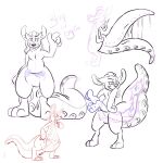 2013 2_mouths all_the_way_through ambiguous_gender anthro barefoot black_nose bloop_(tacokurt) bodily_fluids bog_leech_(species) bogroo concept_art digital_media_(artwork) dreadlocks duo english_text feet gastropod hair hi_res hybrid kangaroo long_ears long_hair long_tail macropod male mammal marsupial model_sheet mollusk monochrome monster multi_mouth nude octoroo open_mouth penetration popeye_arms pouch_(anatomy) pouch_vore pseudo_hair samael simple_background slime smile solo suction_cup_(anatomy) tacokurt tail tail_fetish tail_mouth tail_play tail_stomach tail_vore tenticle text thick_tail toes tongue unusual_anatomy unusual_tail unusual_vore vore