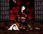 black_hair enma_ai japanese_clothes jigoku_shoujo kimono red_eyes 