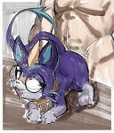 absurd_res arakira battle_principal_yuumi bestiality duo eyewear felid feline felis female female_feral feral furniture glasses hi_res league_of_legends male male/female mammal on_table riot_games table tencent yuumi_(lol)