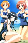  highres lime-iro_senkitan one-piece_swimsuit raimuiro_senkitan scan school_swimsuit swimsuit 