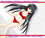  black_hair enma_ai jigoku_shoujo red_eyes swimsuit 