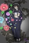  black_hair enma_ai japanese_clothes jigoku_shoujo kimono red_eyes 