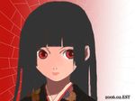  black_hair enma_ai japanese_clothes jigoku_shoujo kimono red_eyes 