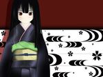  black_hair enma_ai japanese_clothes jigoku_shoujo kimono red_eyes 