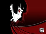  black_hair enma_ai jigoku_shoujo red_eyes wallpaper 