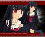  black_hair enma_ai jigoku_shoujo red_eyes school_uniform seifuku serafuku 