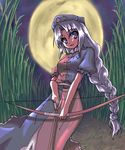  akiyasu bow_(weapon) moon solo touhou weapon yagokoro_eirin 