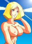  bb blonde_hair blue_eyes breasts gundam large_breasts nude sayla_mass 