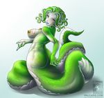  artist_request ass breasts charlie_morrow lamia medusa monster_girl naga 