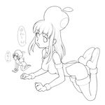  :d all_fours apple apple_inc. artist_request ass bangs barefoot boots breasts clenched_hand elbow_gloves flat_chest food food_themed_clothes from_side fruit full_body gloves greyscale halterneck hat high_heel_boots high_heels highleg highleg_leotard leotard lineart long_hair looking_at_viewer macintosh medium_breasts minigirl monochrome multiple_girls one-piece_thong open_mouth os-tan osx short_hair sidelocks size_difference smile speech_bubble tail thigh_boots thighhighs thong_leotard topless translated turtleneck wrist_cuffs 