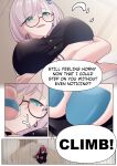  absurdres giant giantess glasses highres hololive hololive_indonesia kureiji_ollie kureiji_ollie_(new_year) mini_person minigirl ninja pavolia_reine pavolia_reine_(indonesian_casual) platform_sandals sandals shizeart virtual_youtuber 