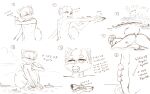 absurd_res anthro canid canine canis crush destruction digestion digestion_implied domestic_dog fur hair hi_res hokkaido_dog imminent_digestion kemono macro male mammal sakai_the_inu sketch solo spitz text thejameater vore white_body white_fur