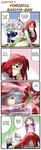  4koma :d @_@ ^_^ apron bat_wings bleeding blood blue_eyes blue_hair blush bow braid china_dress chinese_clothes closed_eyes comic crescent dress hair_bow hard_translated hat hat_bow hong_meiling izayoi_sakuya long_hair long_sleeves maid maid_headdress morogami_ryou multiple_girls night_clothes o_o open_mouth patchouli_knowledge purple_hair red_eyes red_hair remilia_scarlet short_hair sidelocks silver_hair smile speech_bubble star touhou translated twin_braids wings 
