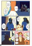  absurd_res anthro arcanine balcony bottomwear caught_in_the_act clothing door entei entei_(shinobiya) generation_1_pokemon generation_2_pokemon growlithe hi_res legendary_pokemon male male/male muscular muscular_male natsu_(shinobiya) nintendo nude pokemon pokemon_(species) sea shadow shinobiya shirt shocked shorts star tail topwear water windy_(shinobiya) 
