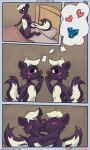  3:5 absurd_res anthro blush blush_lines comic duo english_text hi_res kissing making_out male male/male mammal mephitid razzle_(razzle_the_red) razzle_the_red selfcest skunk skunk_tail square_crossover text 