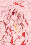  arms_up bow detached_sleeves hakurei_reimu long_sleeves navel open_mouth red ribbon shirogane_(platinum) sketch solo touhou 