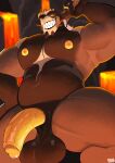  absurd_res anthro balls barazoku big_balls big_penis black_balls black_body bluesh dragon genitals hi_res huge_balls huge_penis huge_thighs lava looking_at_viewer male manly muscular muscular_anthro muscular_arms muscular_male muscular_thighs mythological_creature mythological_scalie mythology nipples nude penis saggy_balls scalie seductive sharp_teeth smile smiling_at_viewer solo teeth thick_arms thick_penis thick_thighs yellow_nipples yellow_penis 