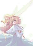  alice_margatroid blonde_hair doll doll_joints fairy_wings hairband legs long_sleeves solo takanashi_akihito touhou wings 