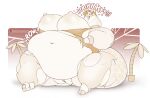  2025 anthro belly big_belly big_breasts blush breasts burping clothing fat_arms fat_legs fat_neck female fountain_malchemy giraffe giraffid hi_res hooves horn huge_belly huge_breasts kubwa_kalua macro mammal morbidly_obese morbidly_obese_anthro morbidly_obese_female navel nipples obese obese_anthro obese_female open_mouth ossicone overweight overweight_anthro overweight_female palm_tree plant rumbling_stomach signature solo sound_effects thick_thighs tongue tongue_out torn_clothing tree wide_hips 