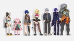  ahoge animal_ear_fluff animal_ear_piercing animal_ears artificial_eye banyue_(zenless_zone_zero) bare_shoulders belle_(zenless_zone_zero) black_cloak black_hair black_shirt blonde_hair blue_hair braid breasts bright_pupils brother_and_sister chalky_(zenless_zone_zero) china_dress chinese_clothes cissia_(zenless_zone_zero) cloak closed_mouth clothed_robot clothes_around_waist crescent crescent_earrings dialyn_(zenless_zone_zero) dress earrings furry furry_female gloves grey_hair hair_between_eyes hair_ornament hair_over_one_eye highres humanoid_robot jacket jewelry kba_000 letter_hair_ornament long_hair looking_at_viewer mechanical_eyes metal_skin multicolored_hair multiple_girls necktie panda_hair_ornament pink_fur pink_hair pom_pom_(clothes) pom_pom_hair_ornament promeia_(zenless_zone_zero) rabbit_ears rabbit_girl red_eyes robot robot_boy shirt short_eyebrows short_hair siblings simple_background snake snake_girl snake_tail split-color_hair tail thick_eyebrows thighhighs twin_braids white_background white_hair white_pupils white_snake white_thighhighs wise_(zenless_zone_zero) yellow_eyes zenless_zone_zero zhao_(zenless_zone_zero) 
