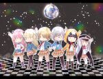  >:( >:) >_< 6+girls :> aikawa_megumi animal_ears animal_hood animal_on_head arm_up arms_up asakura_karen_(heaven_burns_red) ascot black_boots black_cape black_hair black_hat black_pantyhose black_ribbon black_shoes black_socks black_thighhighs blonde_hair blue_jacket blunt_bangs blush boots bow bowtie braid bun_cover cape cat cat_ears cat_hood cat_on_head checkered_floor clenched_hand closed_mouth clothes_around_waist collared_shirt commentary_request confetti deformed disco_ball double_bun facing_viewer fake_animal_ears full_body grey_hair hair_between_eyes hair_bobbles hair_bun hair_ornament hair_over_one_eye hair_ribbon half_up_braid hand_on_own_hip hat heaven_burns_red highres hood hood_up hooded_jacket index_finger_raised indoors izumi_yuki jacket jacket_around_waist kayamori_ruka kneehighs kunimi_tama lace-up_boots letterboxed long_bangs long_hair long_sleeves looking_at_viewer low_side_ponytail low_twintails military_hat miniskirt multiple_girls narby_(heaven_burns_red) neck_ribbon necktie o_o ogayan0301 on_head one_eye_covered open_clothes open_jacket open_mouth orange_jacket outline pantyhose peaked_cap pink_hair pleated_skirt red_ascot red_bow red_bowtie red_necktie red_ribbon ribbon shirt shoes short_hair side_ponytail skirt smile smirk smug socks standing straight_hair striped_clothes striped_pantyhose team_31a_(heaven_burns_red) teeth thighhighs toujou_tsukasa twintails two_side_up upper_teeth_only v-shaped_eyebrows vertical-striped_clothes vertical-striped_pantyhose very_long_hair white_outline white_ribbon white_shirt white_thighhighs zettai_ryouiki |_| 