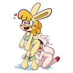 1:1 2025 3_toes accessory anthro black_eyes blonde_hair blush bodily_fluids breasts cleavage clothed clothing clothing_pull digital_media_(artwork) duo eyelashes feet female female/female generation_8_pokemon genital_fluids hair headband headband_only heart_pupils hi_res lagomorph lauren_ipsum leporid mammal nintendo nude nude_female open_mouth panties panties_down panty_pull partially_clothed paws pokemon pokemon_(species) pokemorph pussyjob rabbit raboot sex simple_background soles_the_raboot tail toes tongue tongue_out toon_draw underwear underwear_down underwear_pull vaginal_fluids wet white_background white_body yellow_body