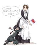  apron crossover emma_(victorian_romance_emma) england london long_sleeves maid maid_headdress maria-sama_ga_miteru multiple_girls nakajima_chizuna olympics parody shimazu_yoshino united_kingdom victorian_maid victorian_romance_emma 