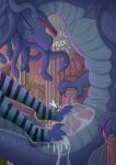  2_penises abdominal_bulge ambiguous_gender animal_genitalia animal_penis anthro apode blue_body blue_feet bodily_fluids bulge_rub circe_(pankallisti) clothing cum cum_in_self cum_inside cum_on_feet daughter_(lore) draconcopode drakontomallos_(pankallisti) duo english_text excessive_cum excessive_genital_fluids father_(lore) father_and_child_(lore) father_and_daughter_(lore) feet foot_fetish foot_on_bulge foot_on_slit foot_play footjob genital_fluids genitals hemipenes hi_res incest_(lore) leaking_cum legless legwear living_hair male male/ambiguous mammal multi_genitalia multi_penis murid murine naga pankallisti parent_(lore) parent_and_child_(lore) parent_and_daughter_(lore) penis predator/prey pseudo_hair rat reptile rodent scalie serpentine sex snake snake_hair text thigh_highs torn_fabric 