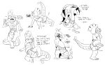  2017 anthro biped black_and_white blood blush bodily_fluids charmeleon clothed clothing crackajackin dialogue diaper diaper_only digital_media_(artwork) embarrassed english_text exclamation_point fire flaming_tail generation_1_pokemon generation_3_pokemon generation_5_pokemon genital_fluids grovyle hi_res long_tail male monochrome multiple_images nintendo nosebleed one_leg_up pokeball_symbol pokemon pokemon_(species) profanity raised_leg reptile scalie scrafty simple_background soiled_diaper solo tail text topless unclean_diaper urine used_diaper wearing_diaper wet_diaper white_background 