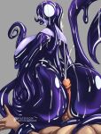  absurd_res breasts doctor_awesome female genitals goo_creature hi_res hot_dogging human ink ink_girl inque_(batman_beyond) lips living_ink looking_at_viewer looking_back looking_back_at_viewer male mammal non-penatrative_sex nsfw penetration penis pov_assjob sex slime super_villian tentacles thick_lips thick_thighs 