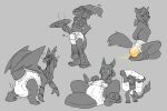  2015 anthro ball_gag biped bite biting_lip blush bodily_fluids bow_tie bulge butler clean_diaper clothed clothing crackajackin diaper digital_media_(artwork) dragon duo furgonomic_piercing furgonomics gag gagged generation_4_pokemon genital_fluids grey_background horn infernape intelligence_loss leaking_diaper legendz male mammal mostly_greyscale multiple_images mythological_creature mythological_scalie mythology nintendo piercing platter pokemon pokemon_(species) raised_tail sagging_diaper scalie shiron simple_background size_difference soiled_diaper solo tail unclean_diaper urine used_diaper wearing_diaper wet_diaper wing_piercing 