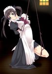  bdsm bondage bound f-ism long_sleeves maid murakami_suigun original shibari shibari_over_clothes solo 