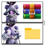  absurd_res animal_humanoid anthro armor bear blender_(artwork) blender_cycles_(artwork) breasts clothed clothing digital_media_(artwork) epic_games female folder fortnite gauntlets gloves handwear hi_res humanoid mammal marianokun raven_team_leader solo topless winrar 