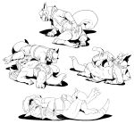  2017 5_fingers anthro axelthedino biped black_and_white blush clean_diaper clothed clothing crackajackin diaper diaper_change diaper_only diaper_sniffing digital_media_(artwork) dinosaur disembodied_hand dragon duo embarrassed erection fingers flaccid fossil_pokemon generation_4_pokemon genitals hi_res male male/male monochrome multiple_scenes mythological_creature mythological_scalie mythology nintendo penis pokemon pokemon_(species) prehistoric_species rampardos rear_view reptile scalie simple_background sniffing solo spiked_wings topless wearing_diaper white_background 