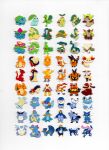  bayleef blastoise blaziken braixen bright_pupils bulbasaur charizard charmander charmeleon chesnaught chespin chikorita chimchar combusken commentary croconaw cyndaquil delphox dewott emboar empoleon english_commentary fennekin feraligatr fire flame-tipped_tail froakie frogadier full_body greninja grotle grovyle infernape ivysaur marshtomp meganium monferno mudkip oshawott papercraft_(medium) pignite piplup plaidcushion pokemon prinplup quilava quilladin red_eyes samurott sceptile serperior servine simple_background snivy squirtle sunglasses swampert tail tepig torchic torterra totodile treecko turtwig typhlosion unconventional_media venusaur water white_background white_pupils 