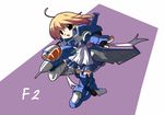  aircraft airplane f-2 jet mecha_musume military original solo t_hostler 