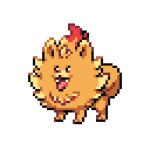  animated animated_gif closed_eyes fangs heavy_breathing hyperjerk lowres no_humans open_mouth orange_fur parody pixel_art pokemon pokemon_(creature) pokemon_focus pombon shaking smile style_parody tagme tongue tongue_out 