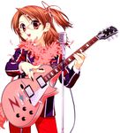  artist_request electric_guitar galaxy_angel glasses guitar instrument les_paul long_sleeves normad sister_princess solo themed_object yotsuba_(sister_princess) 