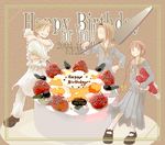  artist_request birthday birthday_cake cake candle food hasekura_rei long_sleeves maria-sama_ga_miteru multiple_girls pastry_bag pleated_skirt school_uniform serving_spatula shimazu_yoshino skirt torii_eriko 